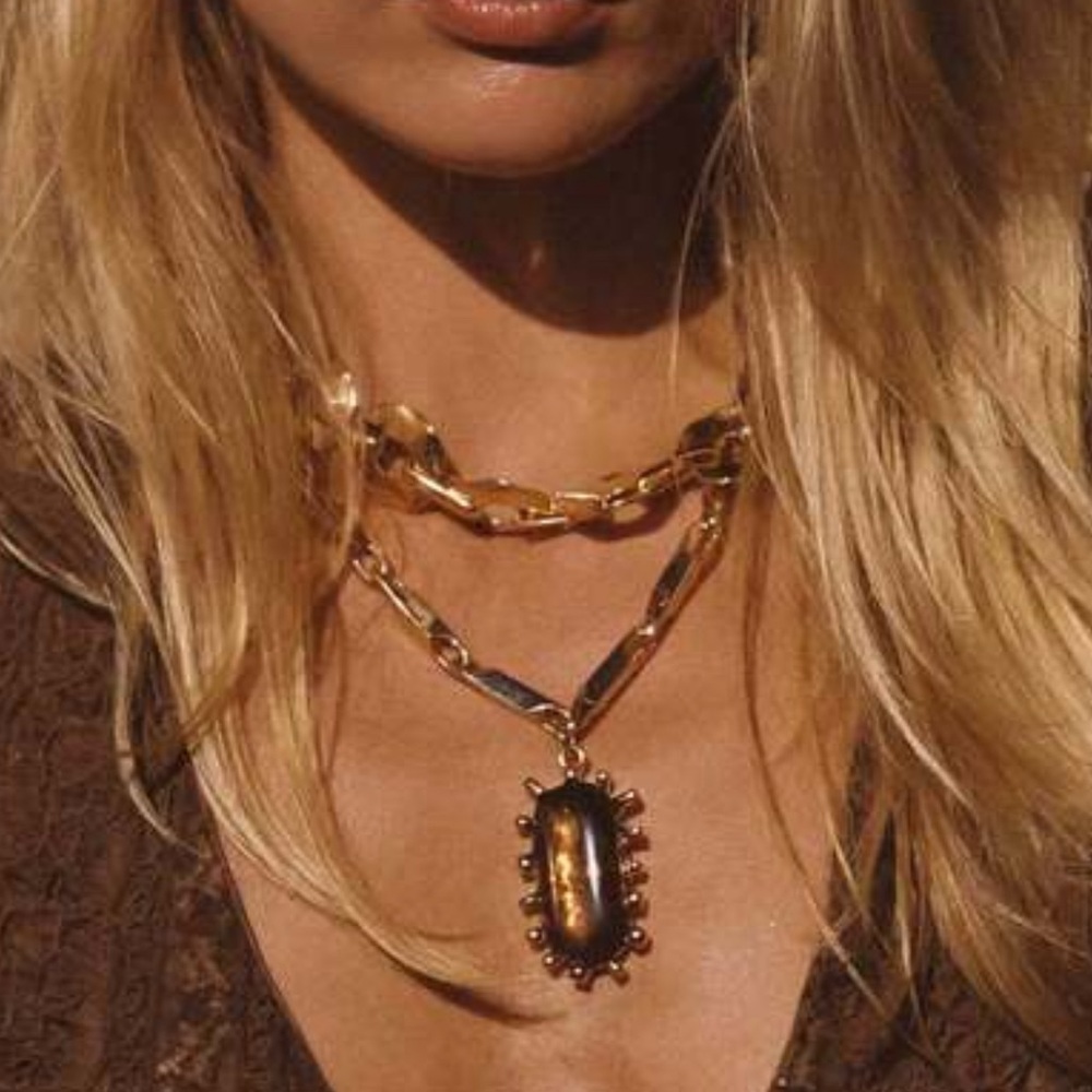 Moonbeam Gold Statement Necklace Size O/SO/S
